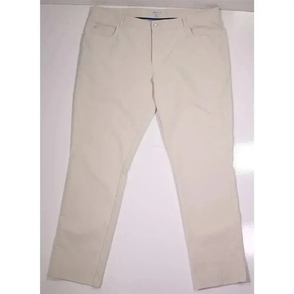Peter Millar Beige 5-Pocket Performance Pants Trousers 42x32 - Picture 4 of 9